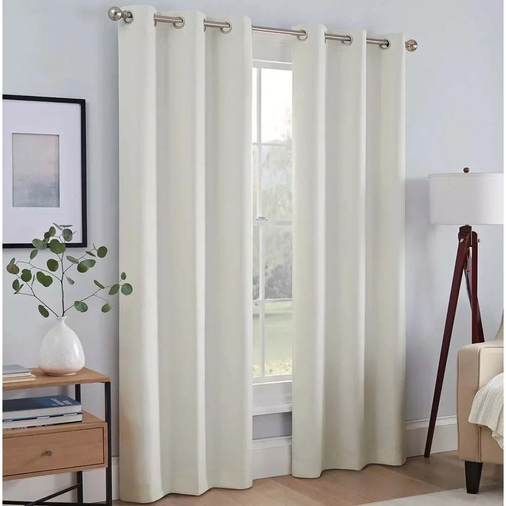 🥰🥰Eclipse Kylie Energy Saving Blackout Grommet Top Set of 2 Curtain Panels🥰🥰